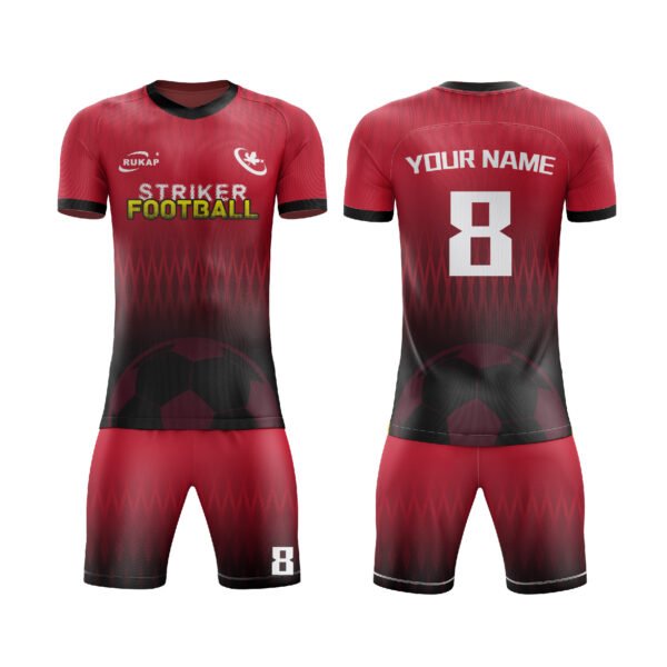 Soccer jerseys-Red and Black Mysterious Foot Realm 1 - Image 2