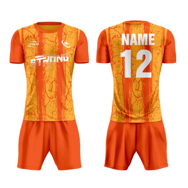 Soccer jerseys-Orange crack style