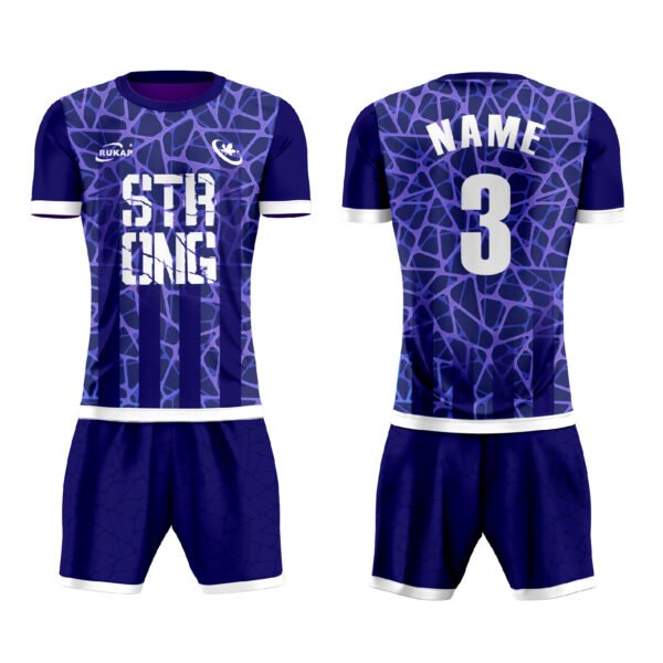Soccer jerseys-Purple dark pattern style